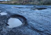 Motorist raises safety concerns over potholes on Broughderg Road