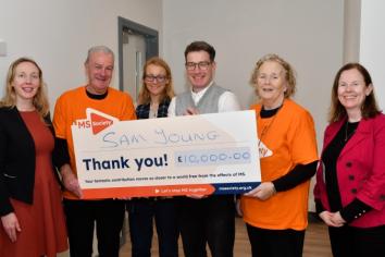 Omagh author donates &pound;10,000 to MS Society in tribute to his mother and wife