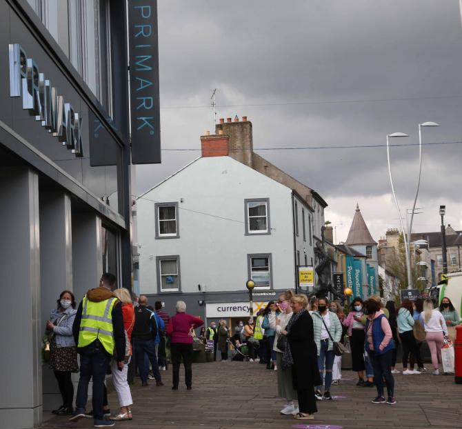 Primark attracts large crowds in Omagh
