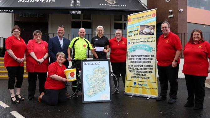 John to bike from Mizen to Malin for his 75th birthday in aid of 'Together with Solace'