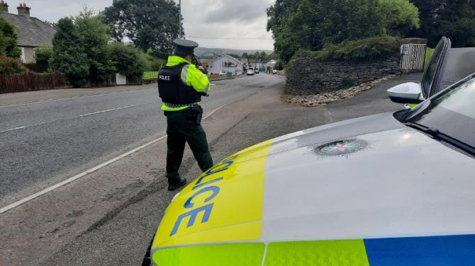 Police carry out speed checks following complaints from local residents