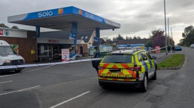 Armed robbers wearing boiler suits rob cash-in-transit van at Aughnacloy