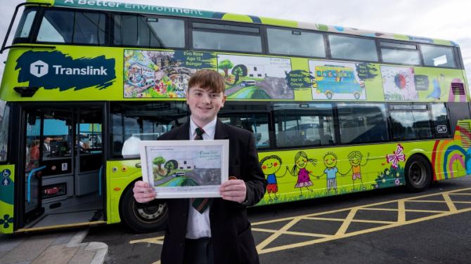 Omagh teenager's climate art rolls out across Northern Ireland