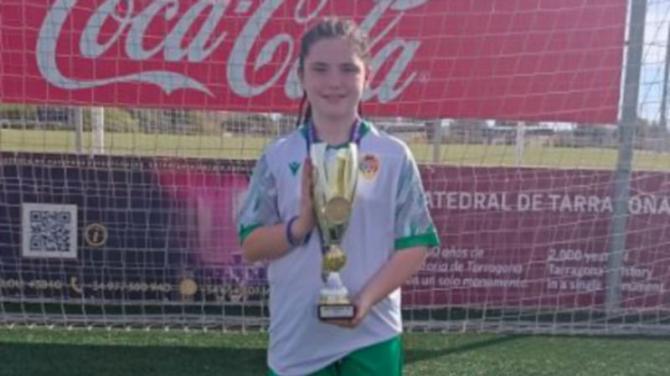 Irvinestown's Bella shines on the football stage with major success in Barcelona