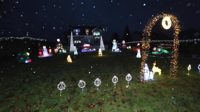 Seskinore family lights up the community for charity for second year running