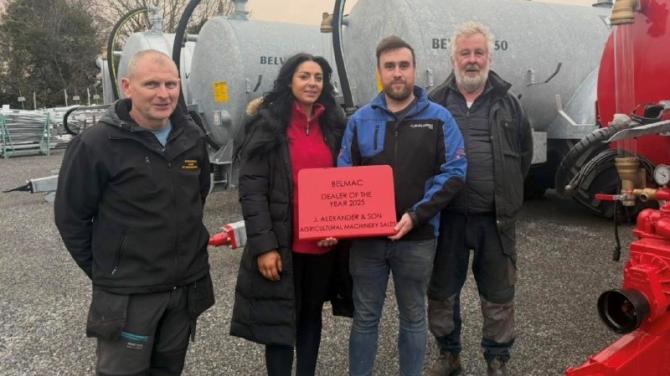 J Alexander & Son named Belmac Dealer of the Year