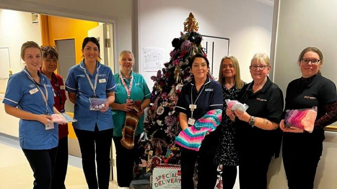 Fivemiletown factory staff's generous donation to Maternity department at SWAH