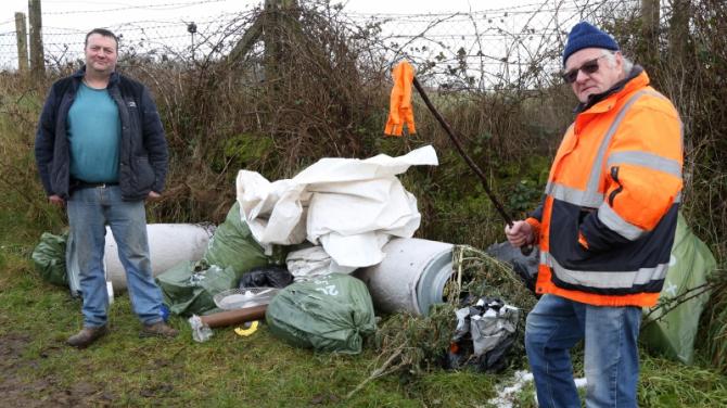 Farmer's concerns after suspected cannabis is dumped beside family home