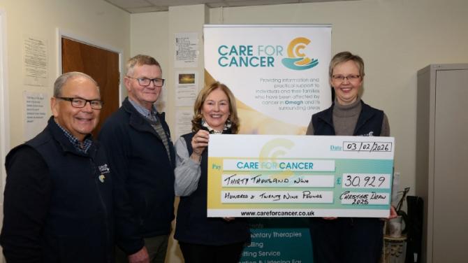 Care for Cancer annual draw raises over &pound;30,000
