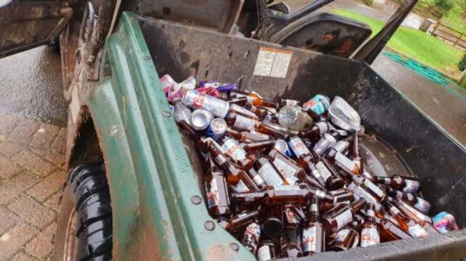 Farmers&nbsp;forced to clean-up 'dangerous' fly-tipping waste at rural Seskinore