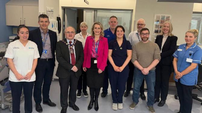 Council chairman visits Omagh Hospital and Primary Care Complex to acknowledge vital role in Regional Health Services