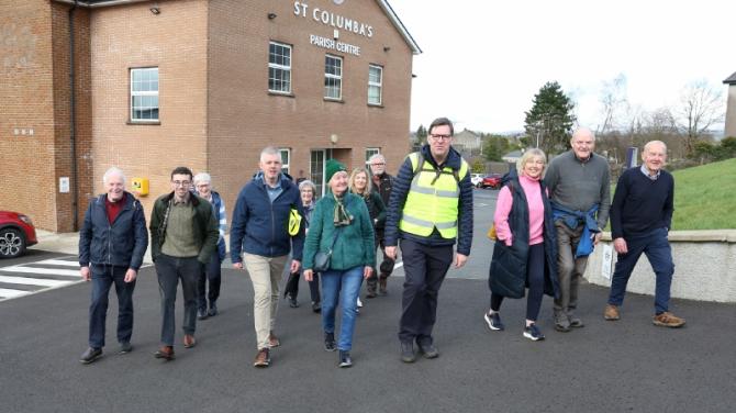 Bishop continues his Lenten fundraising walks in Omagh